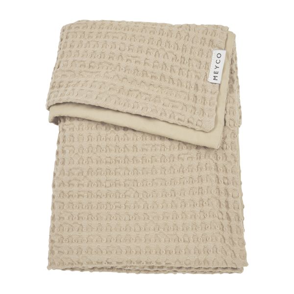 Meyco Ledikantdeken Waffle Cotton Sand 100 x 150 cm