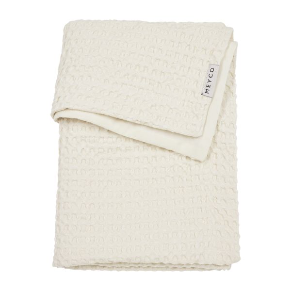 Meyco Wiegdeken Waffle Cotton Nature 75 x 100 cm