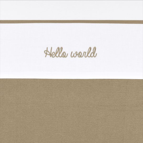 Meyco Wieglaken Hello World Taupe 75 x 100 cm

