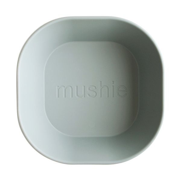 Mushie Square Kom - 2 Stuks - Sage Mushie Square Kom - 2 Stuks - Sage