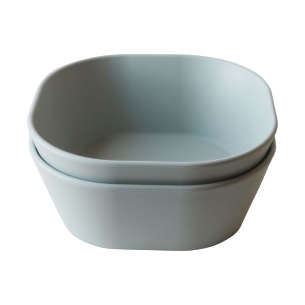 Mushie Square Kom - 2 Stuks - Sage Mushie Square Kom - 2 Stuks - Sage