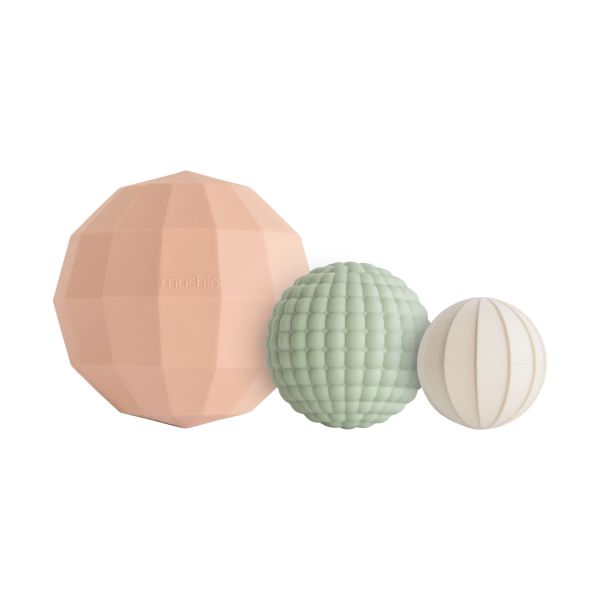 Mushie Nesting Spheres Sensory Toy Blush Mushie Nesting Spheres Sensory Toy Blush