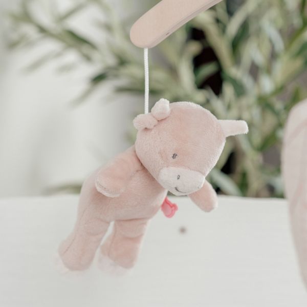 Noukie's F&O Muziekmobiel Met Houten Arm Lily & Fluffy Noukie's F&O Muziekmobiel Met Houten Arm Lily & Fluffy