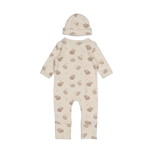 Feetje Geschenkset 1 delig pak + muts Offwhite Melange Maat 44 Feetje Geschenkset 1 delig pak + muts Offwhite Melange Maat 44