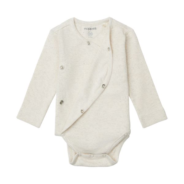 Noppies Romper Rib Nino Oatmeal 62 Noppies Romper Rib Nino Oatmeal 62