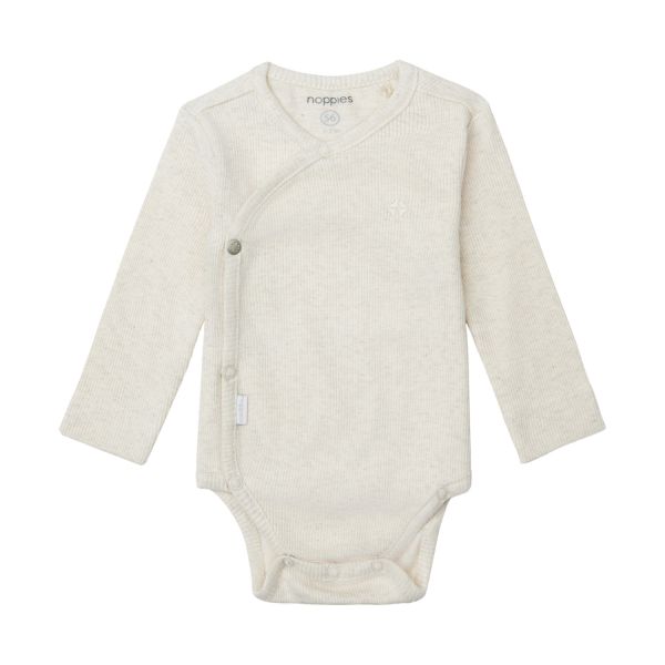 Noppies Romper Rib Nino Oatmeal 62 Noppies Romper Rib Nino Oatmeal 62