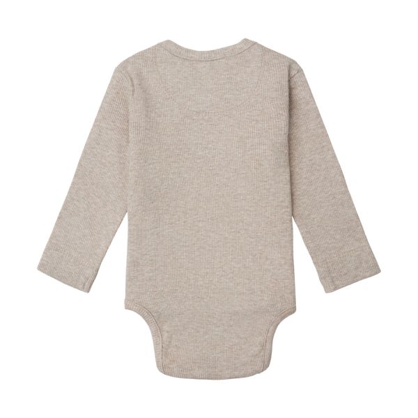 Noppies Romper Rib Nino Taupe Melange 44