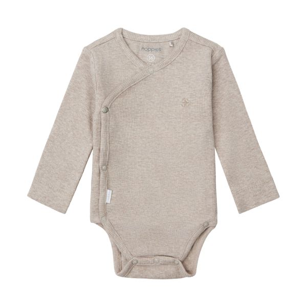 Noppies Romper Rib Nino Taupe Melange 44