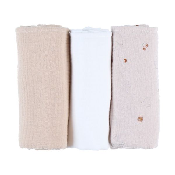 Noukie's B&M Set – 3 doeken – 70×70 cm– Katoen – Geluksduiven
