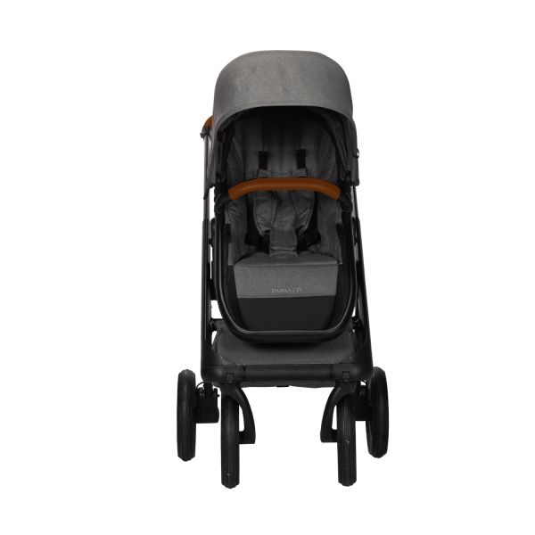 Dubatti One E5 2-in-1 Kinderwagen Black/Cognac - Grey Dubatti One E5 2-in-1 Kinderwagen Black/Cognac - Grey