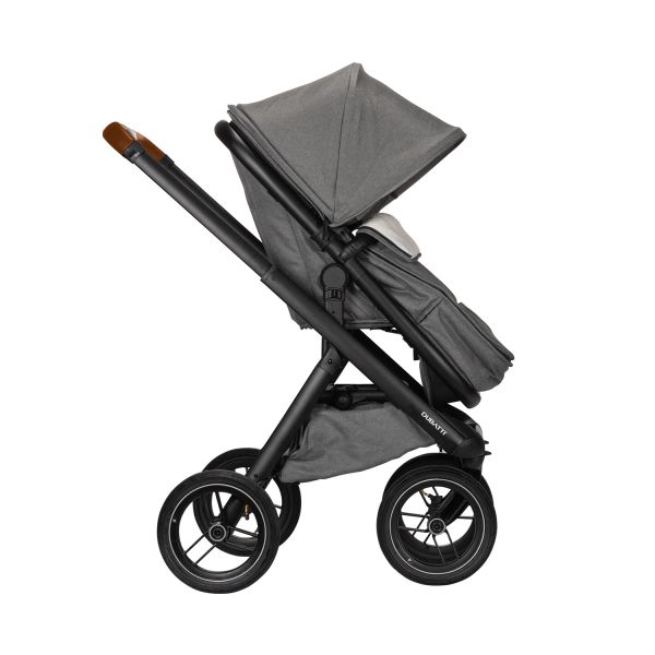 Dubatti One E5 2-in-1 Kinderwagen Black/Cognac - Grey Dubatti One E5 2-in-1 Kinderwagen Black/Cognac - Grey