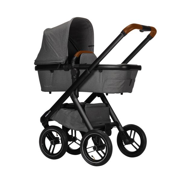 Dubatti One E5 2-in-1 Kinderwagen Black/Cognac - Grey Dubatti One E5 2-in-1 Kinderwagen Black/Cognac - Grey
