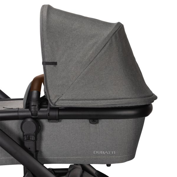 Dubatti One E5 2-in-1 Kinderwagen Black/Dark Brown - Grey