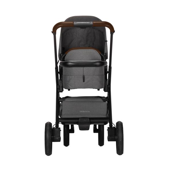 Dubatti One E5 2-in-1 Kinderwagen Black/Dark Brown - Grey