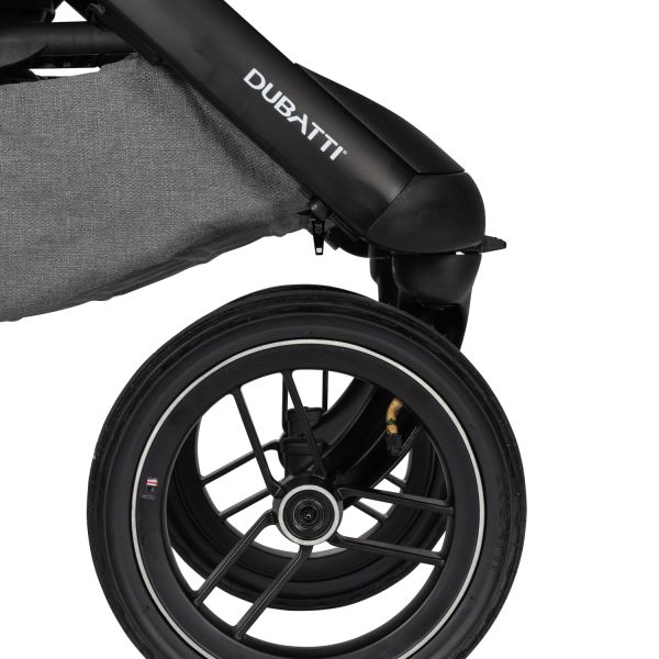 Dubatti One E5 2-in-1 Kinderwagen Black/Cognac - Grey Dubatti One E5 2-in-1 Kinderwagen Black/Cognac - Grey