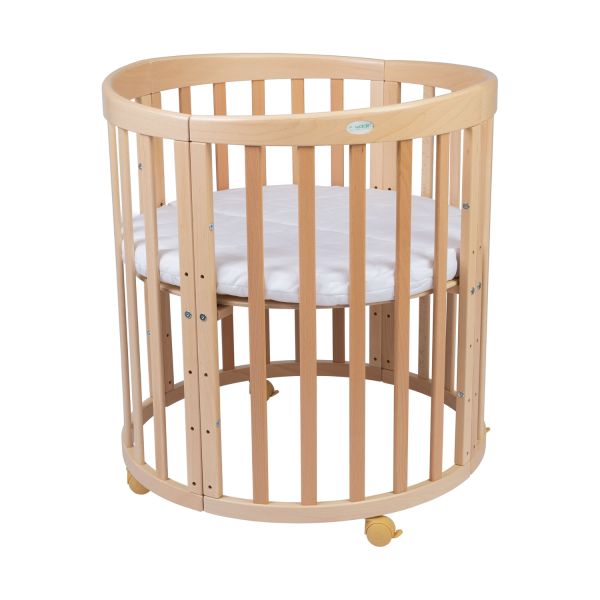 Waldin Oval Combibed 7‑in‑1 - Natural inclusief matras