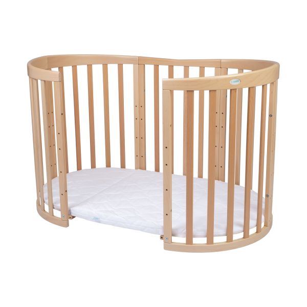 Waldin Oval Combibed 7‑in‑1 - Natural inclusief matras