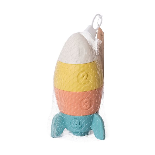 Baby Favorite Stapeltoren Raket - Bioplastic/Natuurrubber Baby Favorite Stapeltoren Raket - Bioplastic/Natuurrubber