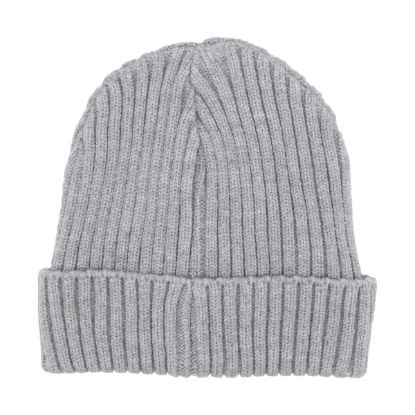 Puck Knit Muts - Light Grey Melange