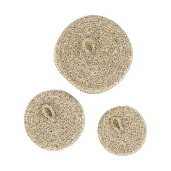 Puck Manden Set van 3 Natural