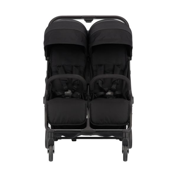 Puck Tweelingbuggy Compact - Nicky - Zwart Puck Tweelingbuggy Compact - Nicky - Zwart
