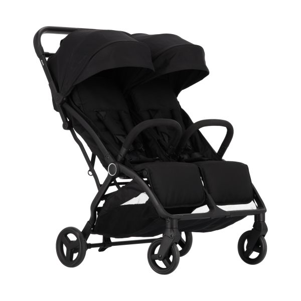 Puck Tweelingbuggy Compact - Nicky - Zwart Puck Tweelingbuggy Compact - Nicky - Zwart