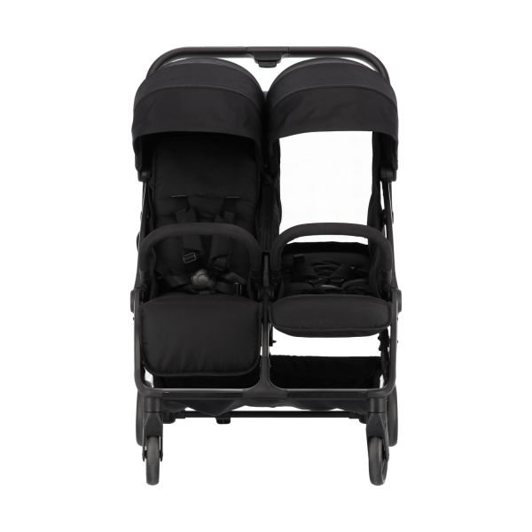 Puck Tweelingbuggy Compact - Nicky - Zwart Puck Tweelingbuggy Compact - Nicky - Zwart