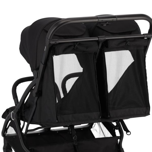 Puck Tweelingbuggy Compact - Nicky - Zwart Puck Tweelingbuggy Compact - Nicky - Zwart