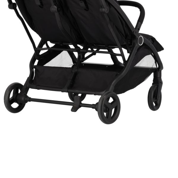 Puck Tweelingbuggy Compact - Nicky - Zwart Puck Tweelingbuggy Compact - Nicky - Zwart