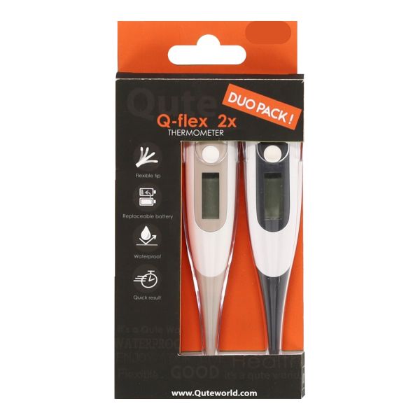Qute Thermometer Digitaal Q-Flex Duo-Pack Qute Thermometer Digitaal Q-Flex Duo-Pack