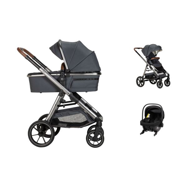 Qute Q-Journey 3-in-1 Kinderwagen Antra - Jix Autostoel Zwart Qute Q-Journey 3-in-1 Kinderwagen Antra - Jix Autostoel Zwart