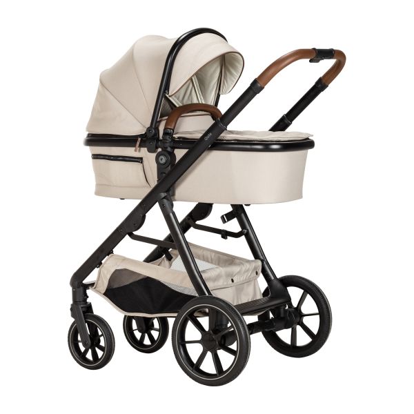 Qute Kinderwagen Q-Journey Taupe - Zwart Frame
