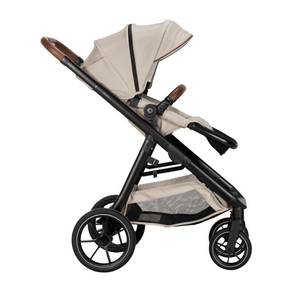 Qute Kinderwagen Q-Journey Taupe - Zwart Frame