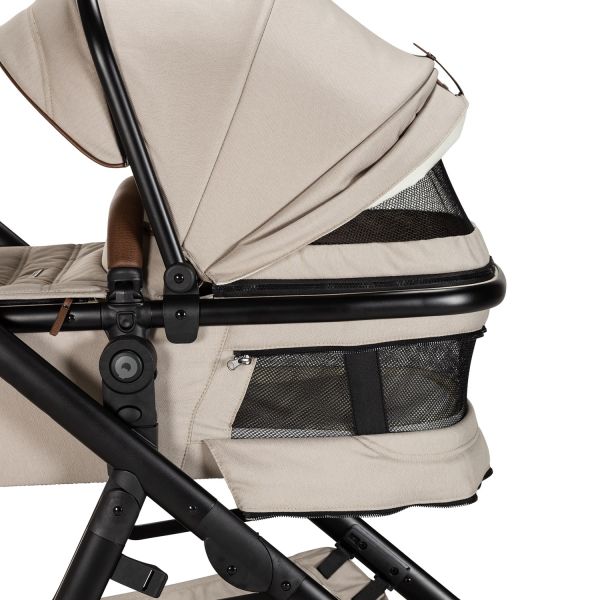 Qute Kinderwagen Q-Journey Taupe - Zwart Frame