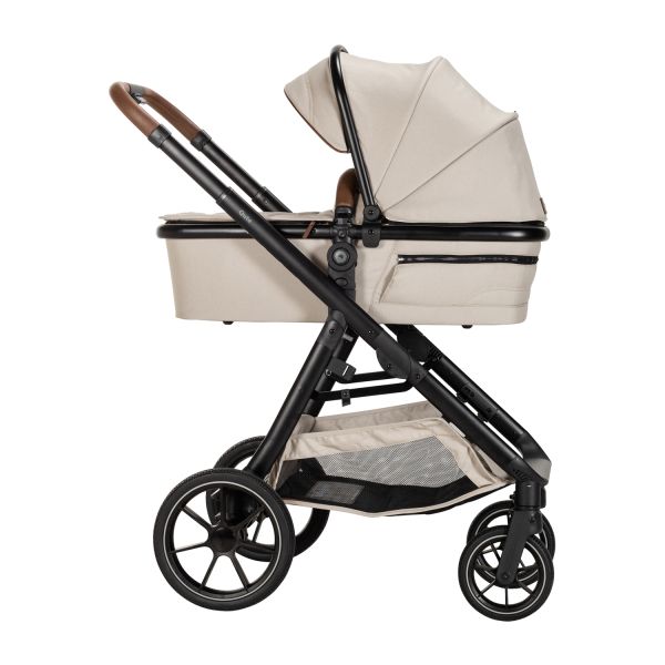Qute Kinderwagen Q-Journey Taupe - Zwart Frame