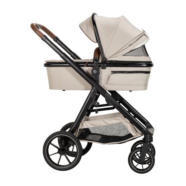 Qute Kinderwagen Q-Journey Taupe - Zwart Frame