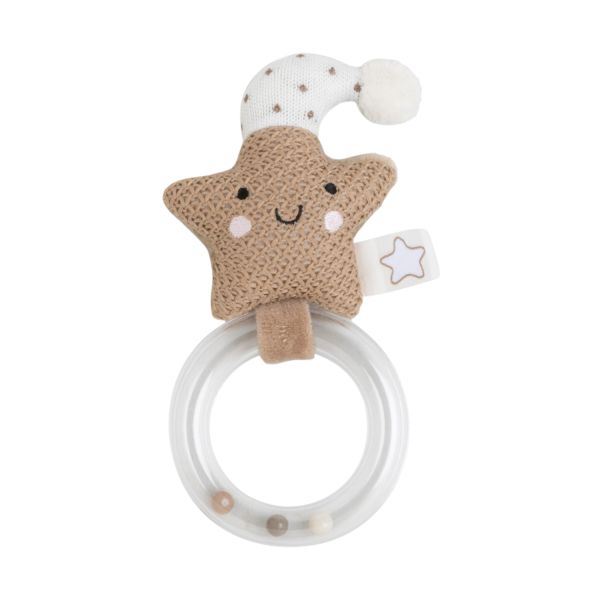 Baby's Only Heaven Rammelaar Ster - Clay/Warm Linen Baby's Only Heaven Rammelaar Ster - Clay/Warm Linen