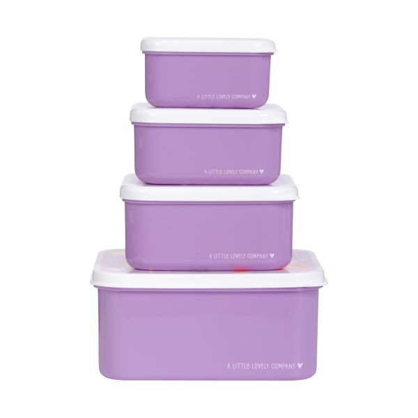 A Little Lovely Company Lunch & Snack Box Set - Princesses