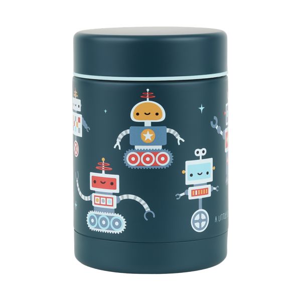 A Little Lovely Company Geïsoleerde RVS Food Jar - Robots A Little Lovely Company Geïsoleerde RVS Food Jar - Robots