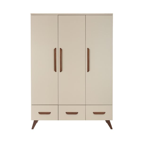 TWF Ledikant 60 x 120 - Commode XL 3 Laden 1 Deur - Hanglegkast XL 3 Deuren 2 Lade Salerno Walnoot TWF Ledikant 60 x 120 - Commode XL 3 Laden 1 Deur - Hanglegkast XL 3 Deuren 2 Lade Salerno Walnoot