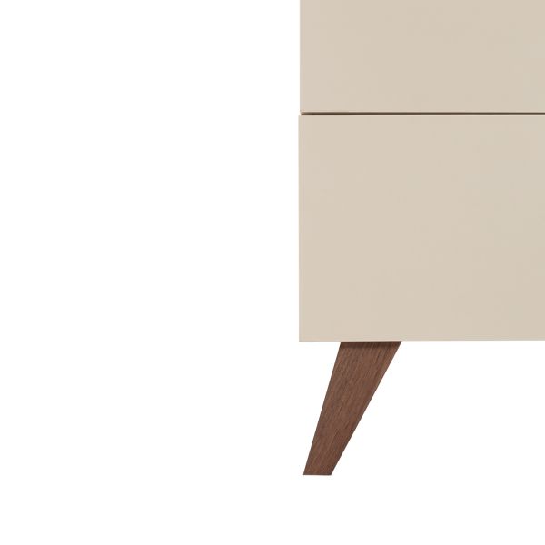 TWF Ledikant 70 x 140 - Commode XL 3 Laden 1 Deur - Hanglegkast 2 Deuren 1 Lade Salerno Walnoot TWF Ledikant 70 x 140 - Commode XL 3 Laden 1 Deur - Hanglegkast 2 Deuren 1 Lade Salerno Walnoot