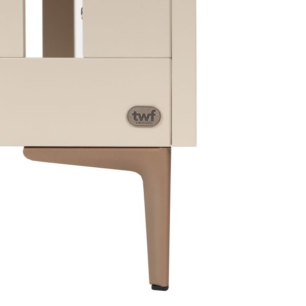 TWF Meegroeibed - Commode XL 3 Laden 1 Deur - Hanglegkast 2 Deuren 1 Lade Salerno Metaal