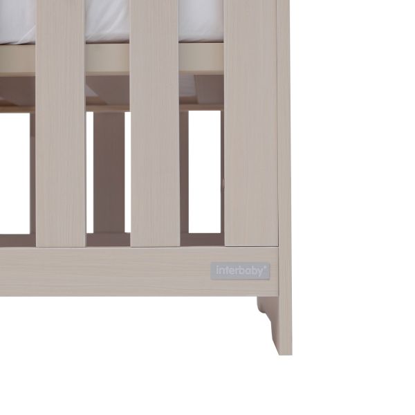 Interbaby Ledikant 60 x 120 - Commode - Hanglegkast Sandstone