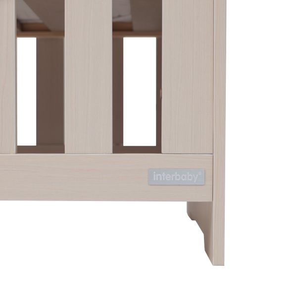 Interbaby Ledikant 70 x 140 - Commode - Hanglegkast Sandstone