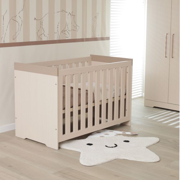 Interbaby Ledikant 60 x 120 - Commode - Hanglegkast Sandstone