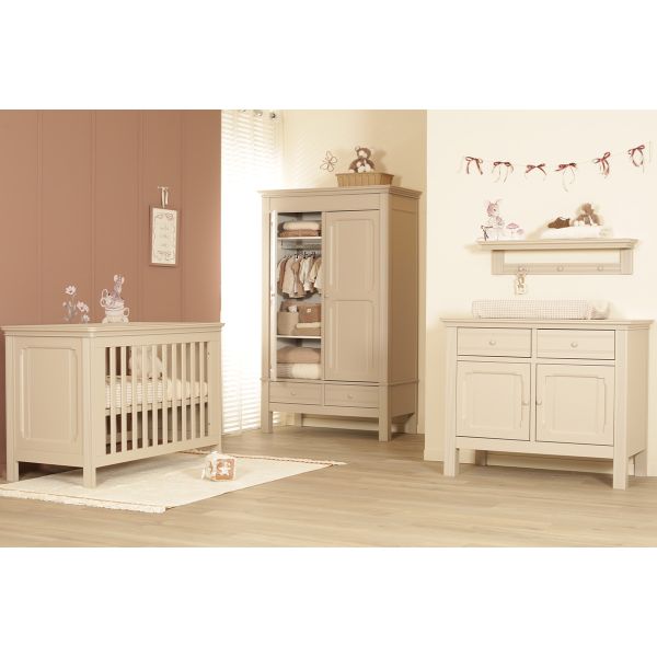 Interbaby Ledikant 70 x 140 cm - Commode - Hanglegkast - Delphi Interbaby Ledikant 70 x 140 cm - Commode - Hanglegkast - Delphi