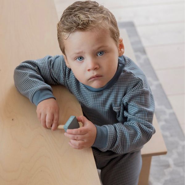Feetje Pyjama Wafel Ijs Blauw 56