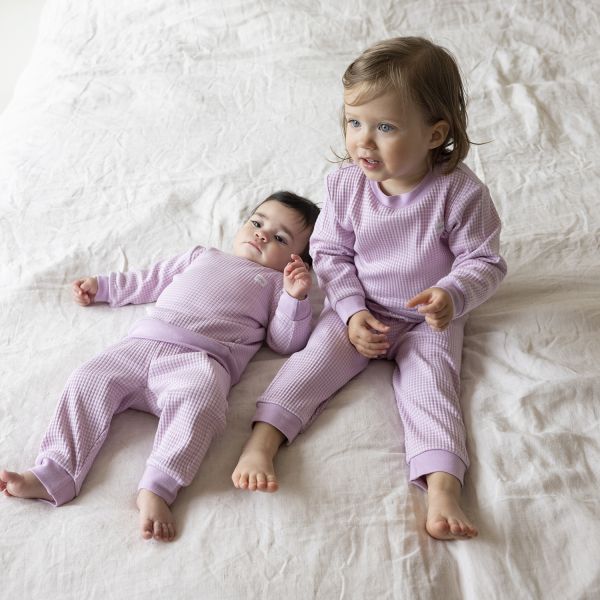 Feetje Wafelpyjama - Maat 74 - Lila 
