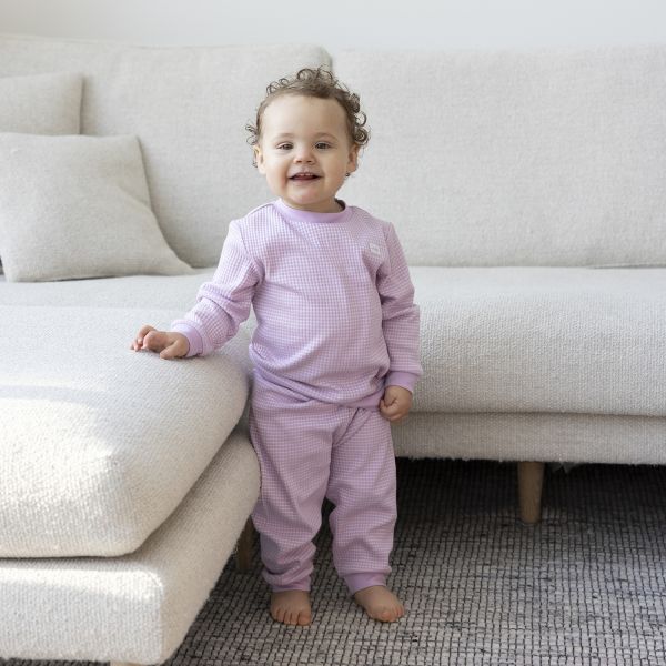 Feetje Wafelpyjama - Maat 56 - Lila Feetje Wafelpyjama - Maat 56 - Lila