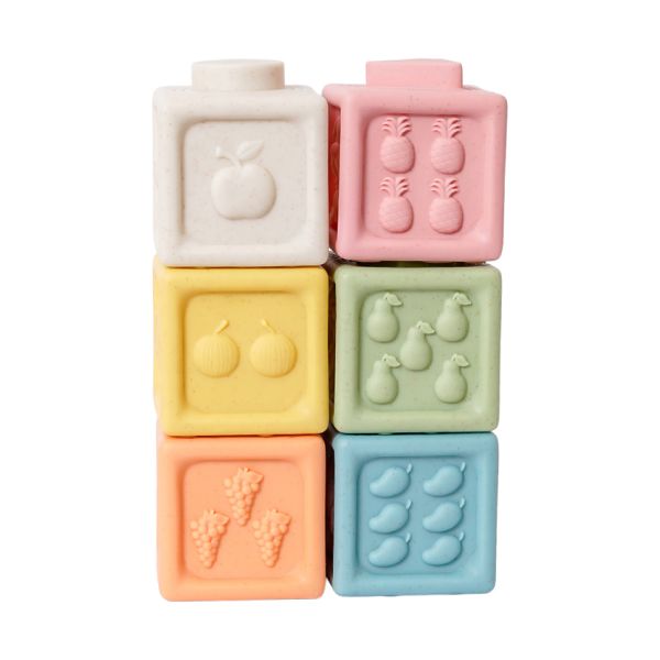 Speelgoedtopdeals Blokken - 6-Delig - Bioplastic